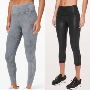 Bundle/Lot of two Size 2 Lululemon Leggings